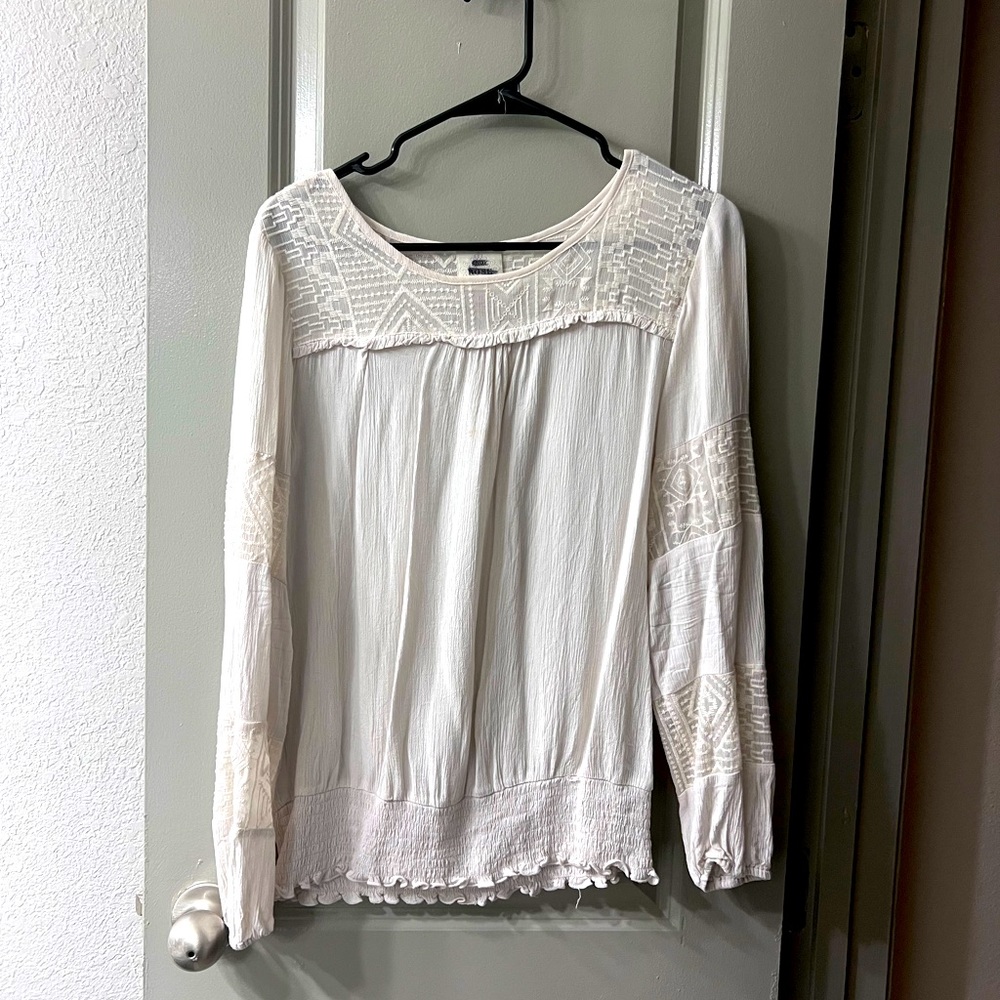 White Boho Blouse